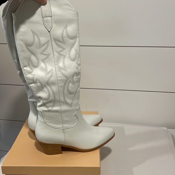 Last 1 Urson White Cowboy Boots - Picture 10 of 11